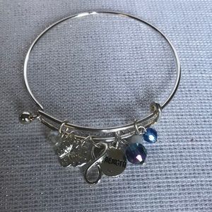 NRO signed inspirational strength Bracelet #1